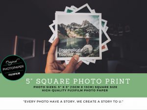 5 SQUARE PHOTO PRINT F