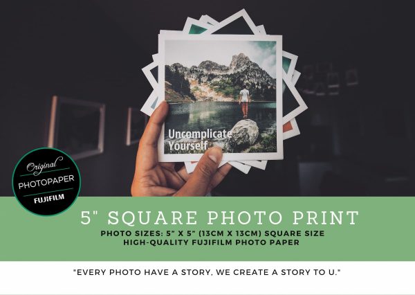 5 SQUARE PHOTO PRINT F