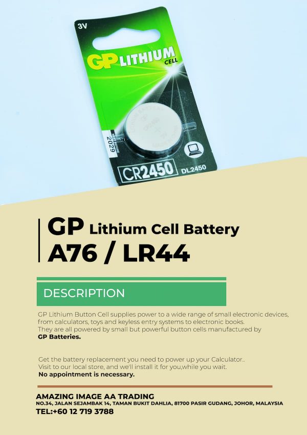 GP A76 LR44